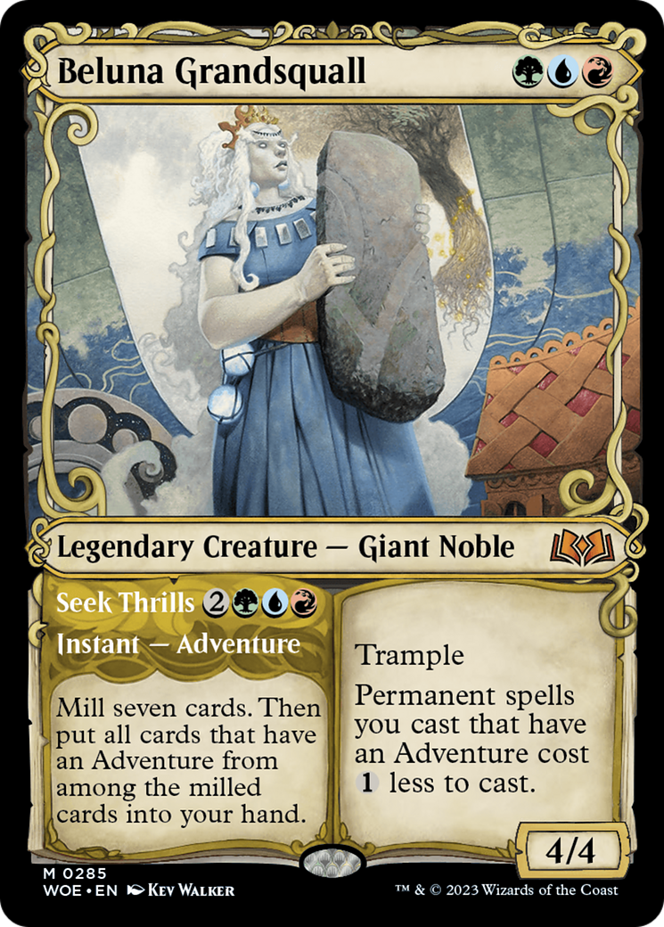 Beluna Grandsquall // Seek Thrills (Showcase) [Wilds of Eldraine] | Mega City Incorporated