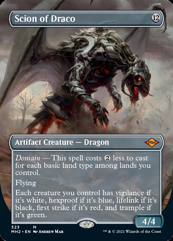 Scion of Draco (Borderless Alternate Art) [Modern Horizons 2] | Mega City Incorporated