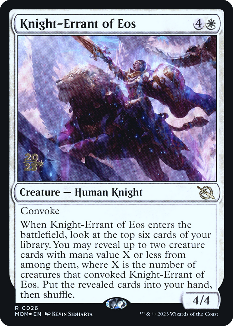 Knight-Errant of Eos [March of the Machine Prerelease Promos] | Mega City Incorporated