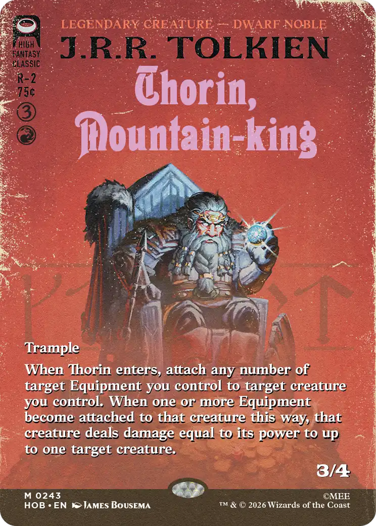 Thorin, Mountain-king (Borderless) [The Hobbit] | Mega City Incorporated