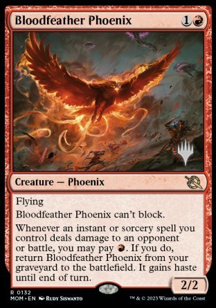 Bloodfeather Phoenix (Promo Pack) [March of the Machine Promos] | Mega City Incorporated