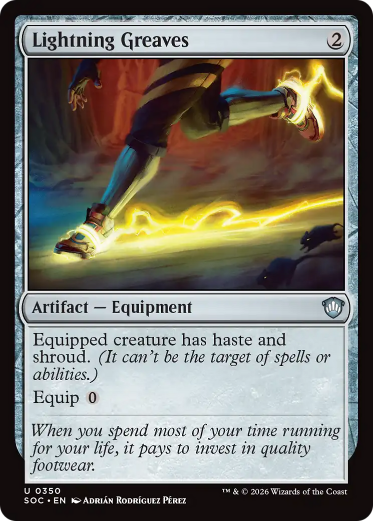 Lightning Greaves [Secrets of Strixhaven Commander] | Mega City Incorporated