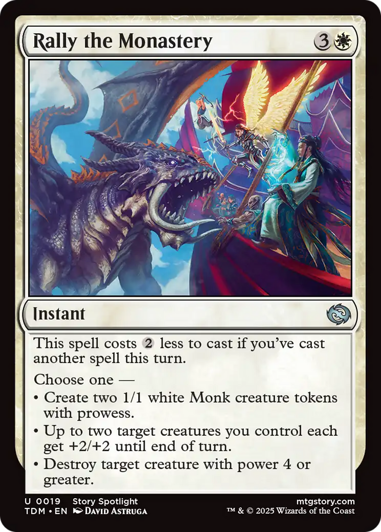 Rally the Monastery [Tarkir: Dragonstorm] | Mega City Incorporated