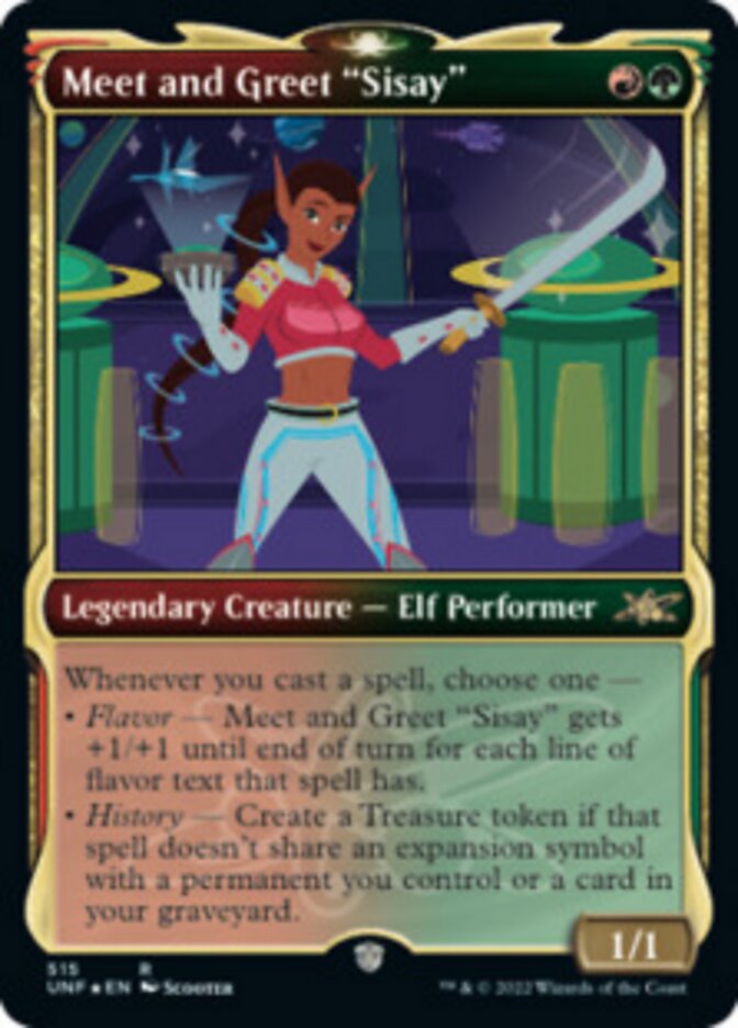 Meet and Greet "Sisay" (Showcase) (Galaxy Foil) [Unfinity] | Mega City Incorporated