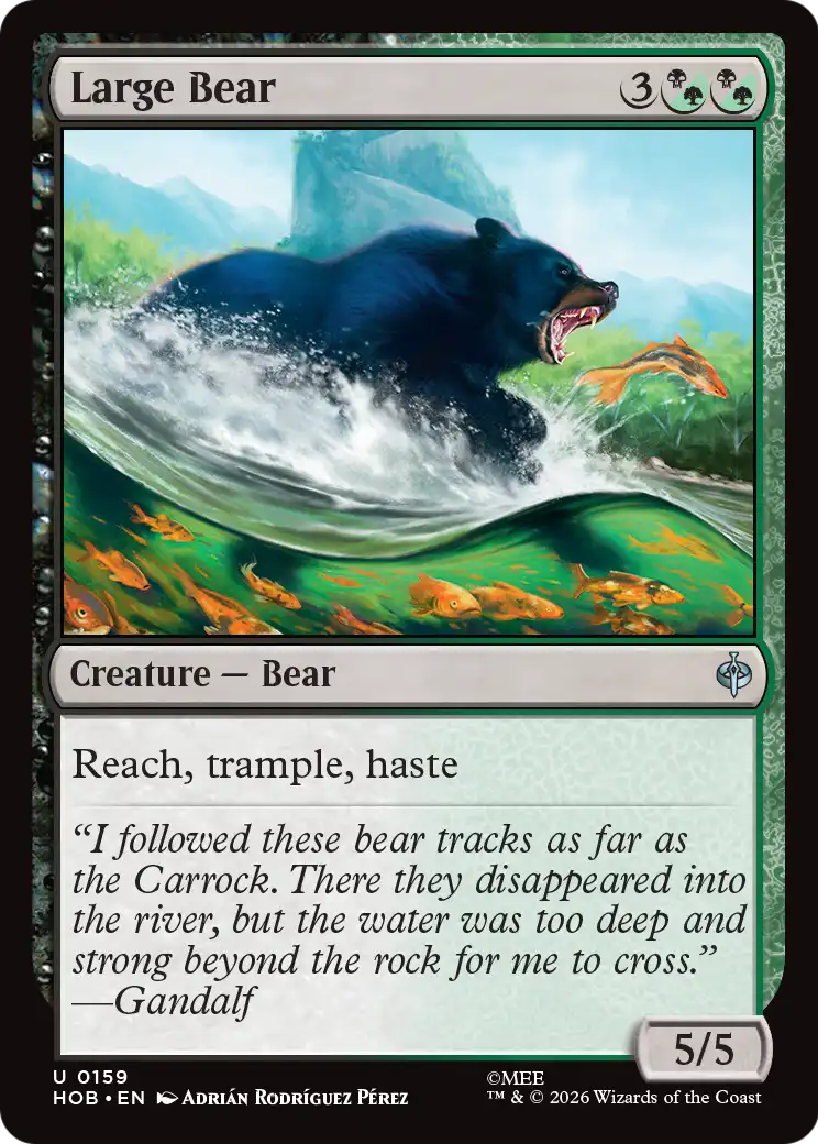 Large Bear [The Hobbit] | Mega City Incorporated
