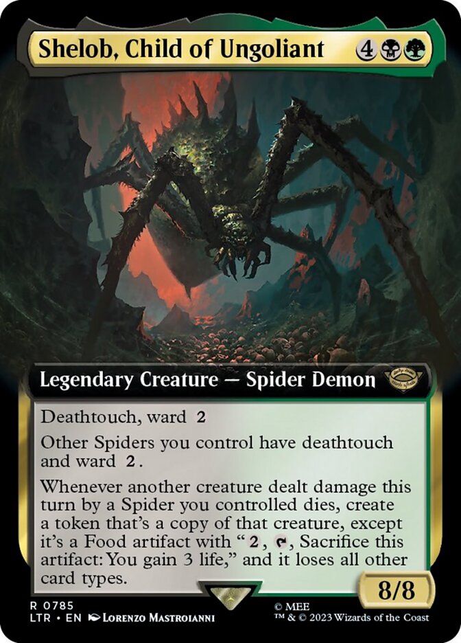 Shelob, Child of Ungoliant (Extended Art) (Surge Foil) [The Lord of the Rings: Tales of Middle-Earth] | Mega City Incorporated