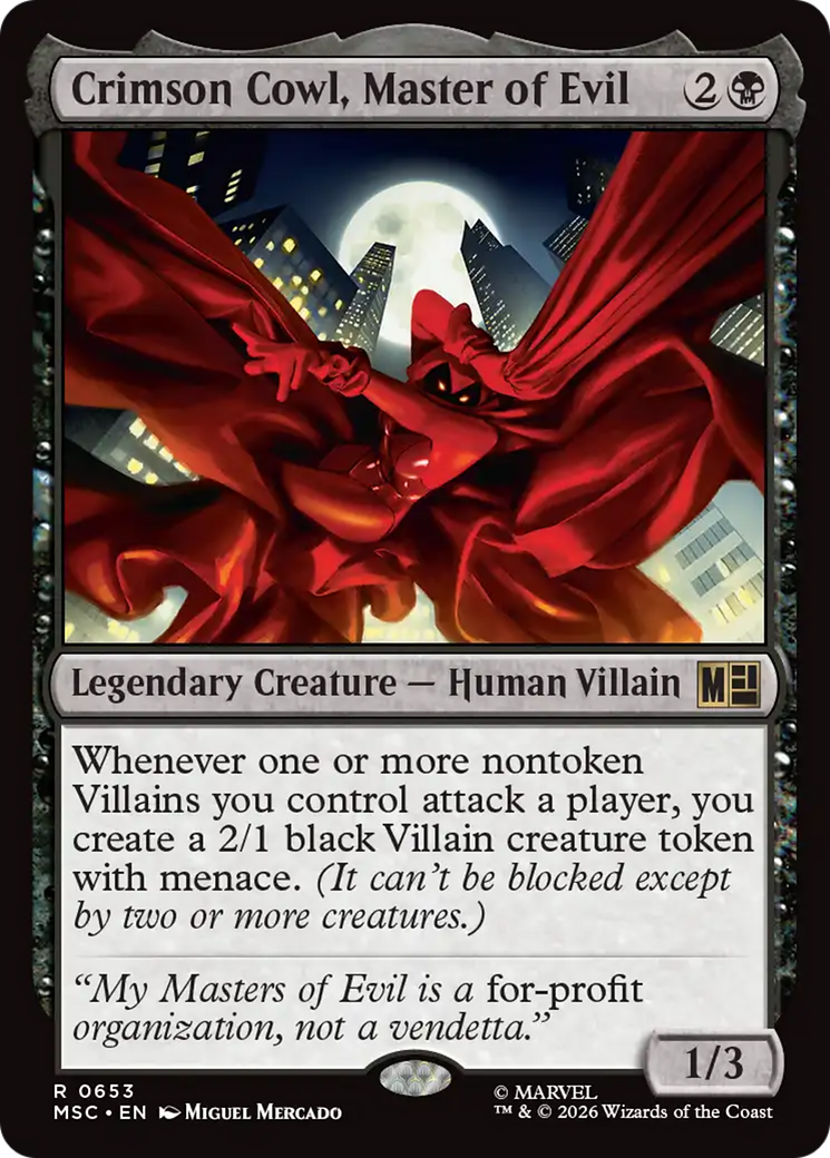 Crimson Cowl, Master of Evil [Marvel Super Heroes Commander] | Mega City Incorporated
