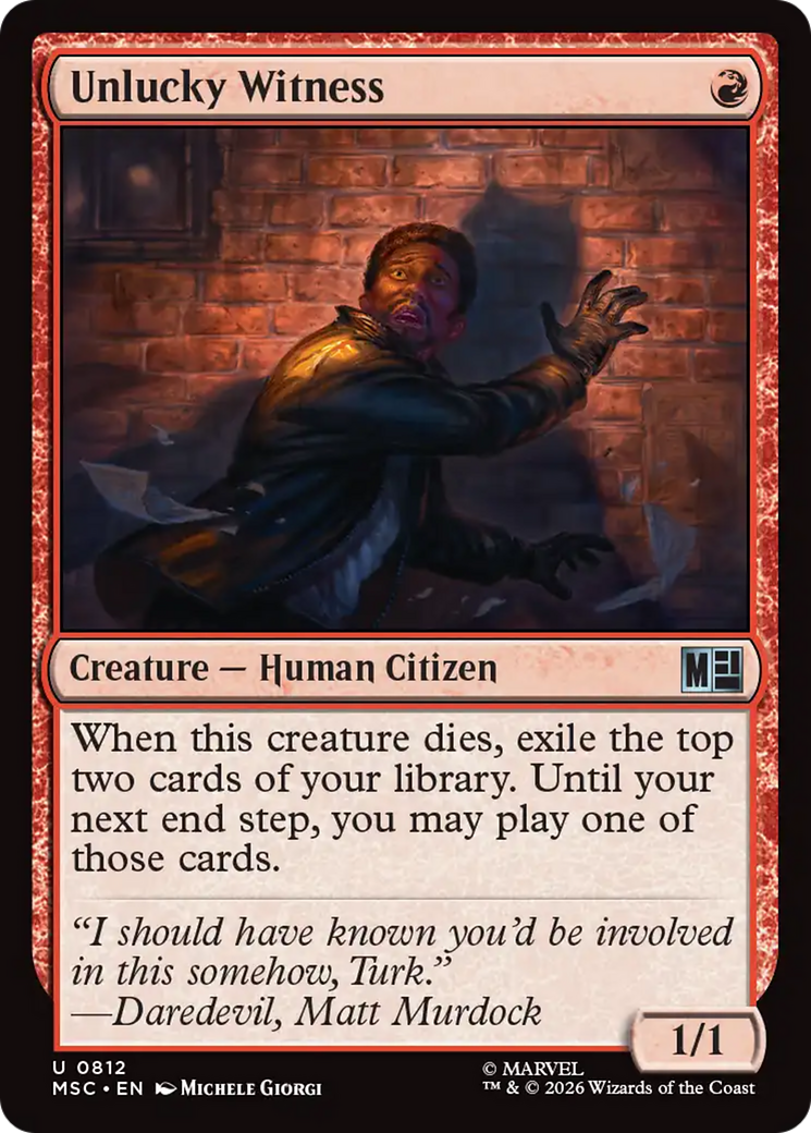 Unlucky Witness [Marvel Super Heroes Commander] | Mega City Incorporated