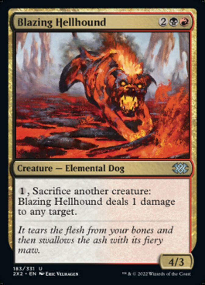 Blazing Hellhound [Double Masters 2022] | Mega City Incorporated