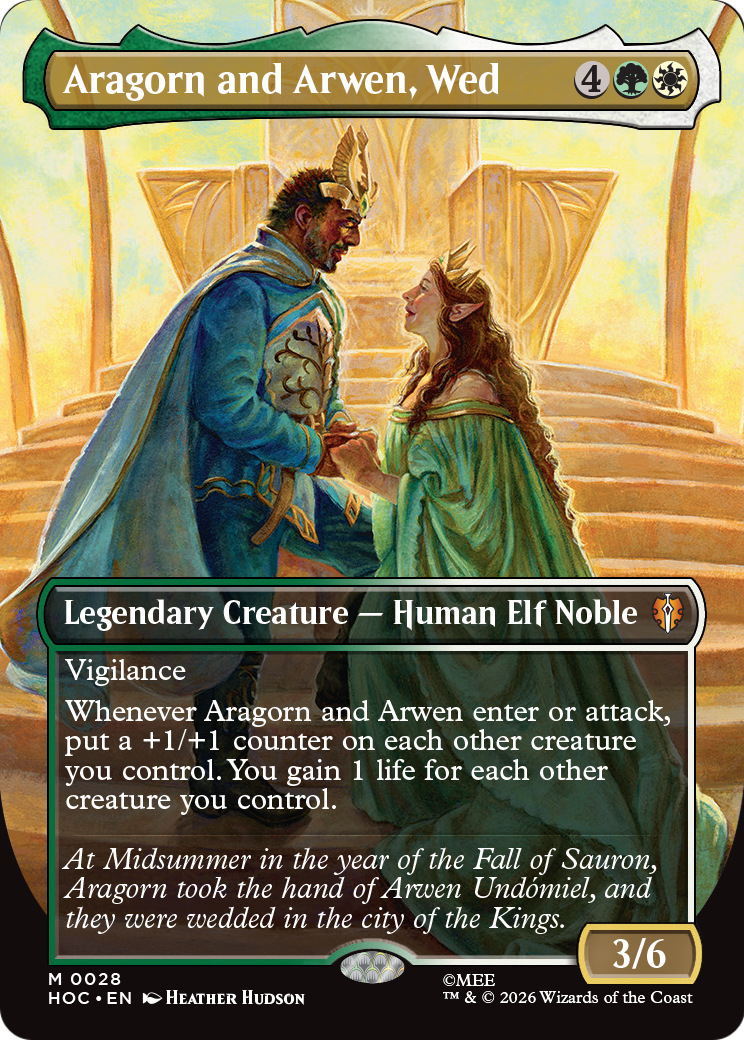 Aragorn and Arwen, Wed (Borderless) [The Hobbit: Eternal-Legal] | Mega City Incorporated