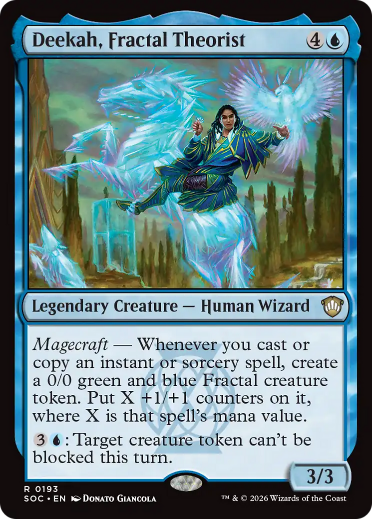 Deekah, Fractal Theorist [Secrets of Strixhaven Commander] | Mega City Incorporated