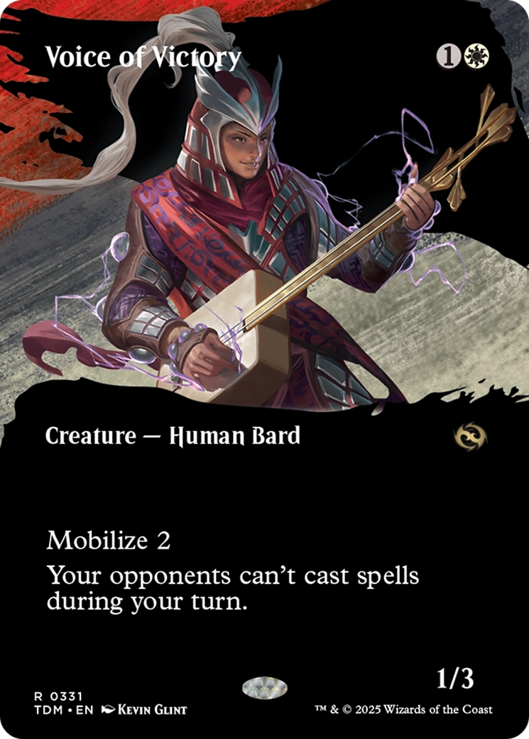 Voice of Victory (Borderless) [Tarkir: Dragonstorm] | Mega City Incorporated