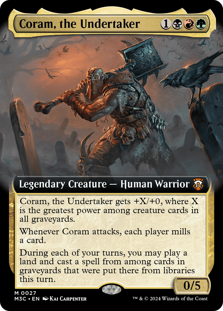 Coram, the Undertaker (Extended Art) [Modern Horizons 3 Commander] | Mega City Incorporated