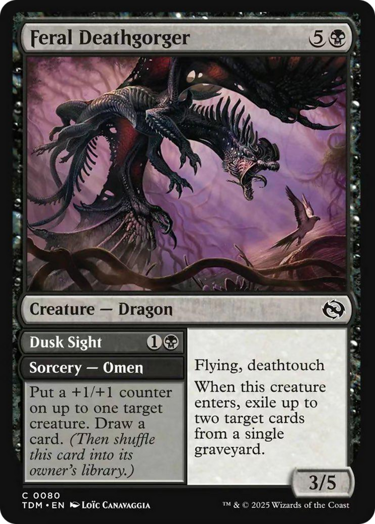 Feral Deathgorger [Tarkir: Dragonstorm] | Mega City Incorporated
