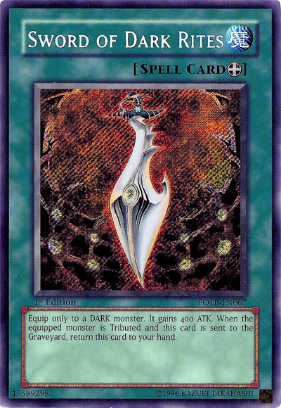 Sword of Dark Rites [FOTB-EN067] Secret Rare | Mega City Incorporated