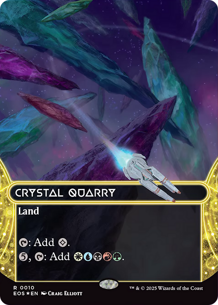 Crystal Quarry (0010) (Borderless) [Edge of Eternities: Stellar Sights] | Mega City Incorporated