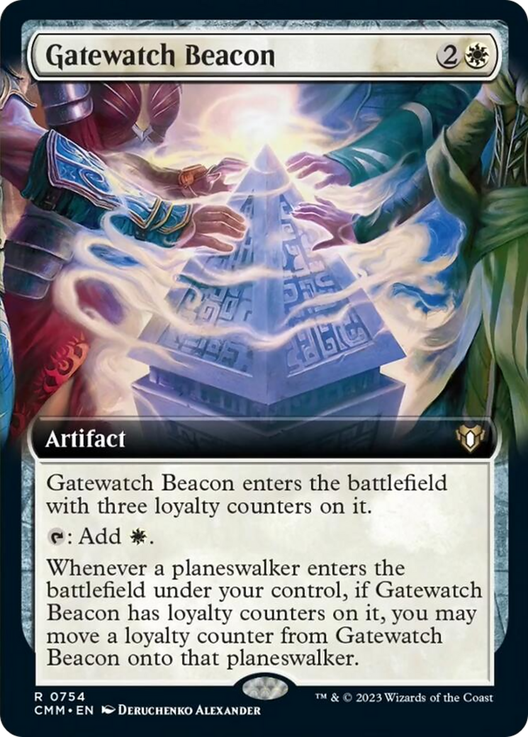 Gatewatch Beacon (Extended Art) [Commander Masters] | Mega City Incorporated