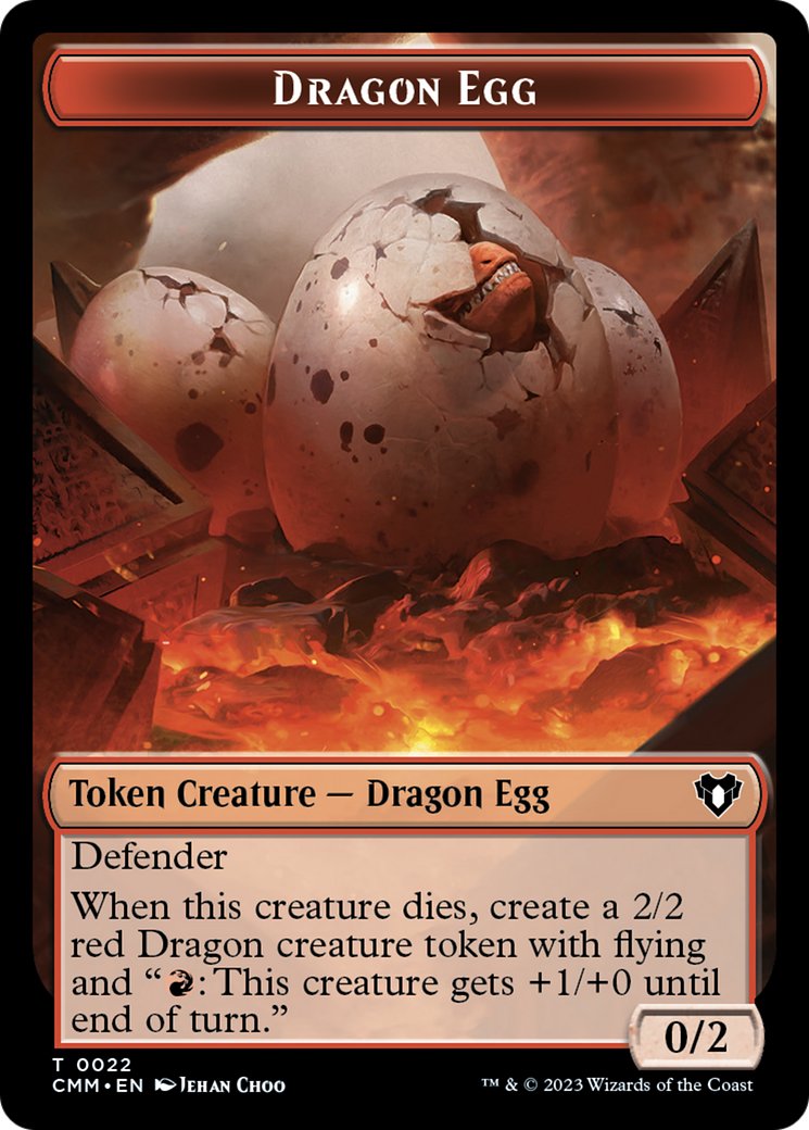 Dragon Egg Token [Commander Masters Tokens] | Mega City Incorporated