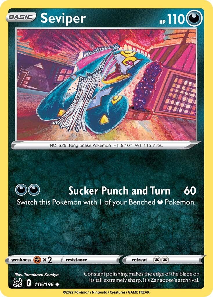 Seviper (116/196) [Sword & Shield: Lost Origin] | Mega City Incorporated