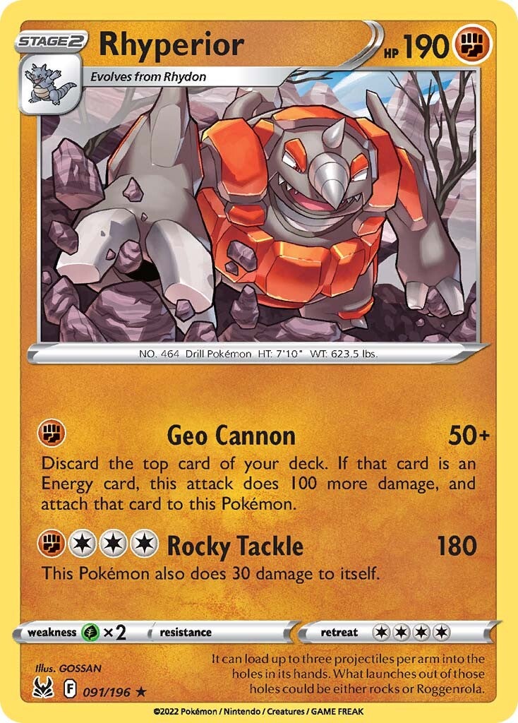 Rhyperior (091/196) [Sword & Shield: Lost Origin] | Mega City Incorporated