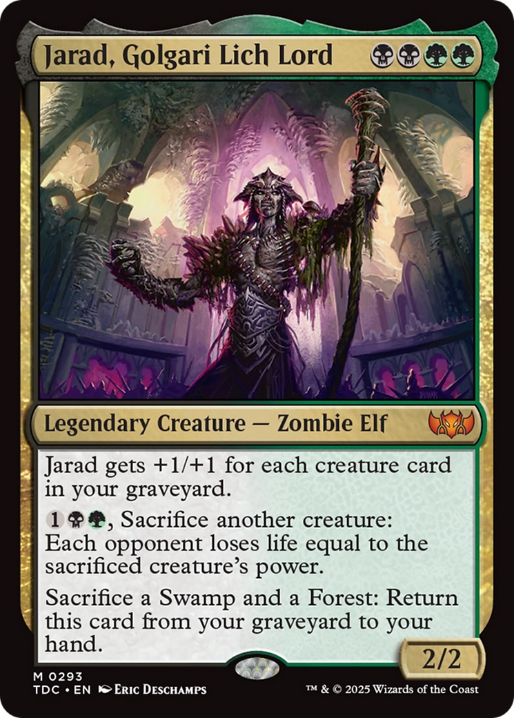 Jarad, Golgari Lich Lord [Tarkir: Dragonstorm Commander] | Mega City Incorporated