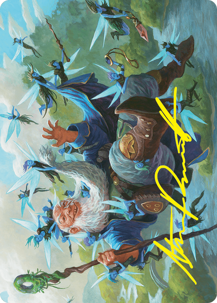 Mischievous Mystic Art Card (7/54) (Gold-Stamped Signature) [Foundations Art Series] | Mega City Incorporated