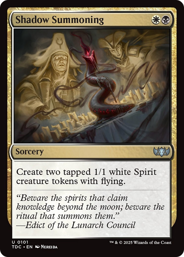 Shadow Summoning [Tarkir: Dragonstorm Commander] | Mega City Incorporated