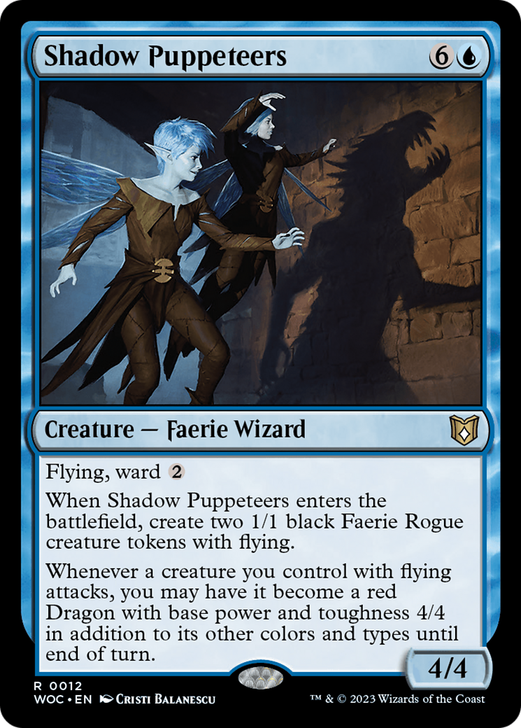 Shadow Puppeteers [Wilds of Eldraine Commander] | Mega City Incorporated