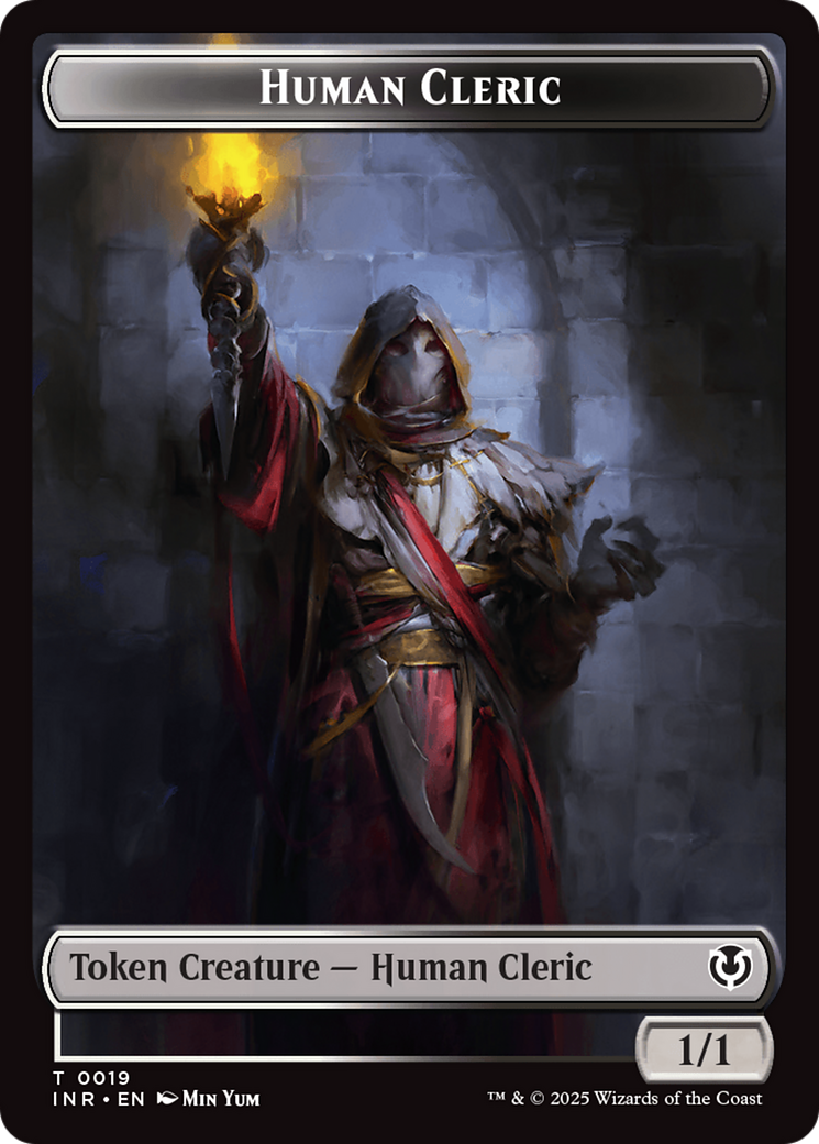 Demon // Human Cleric Double-Sided Token [Innistrad Remastered Tokens] | Mega City Incorporated