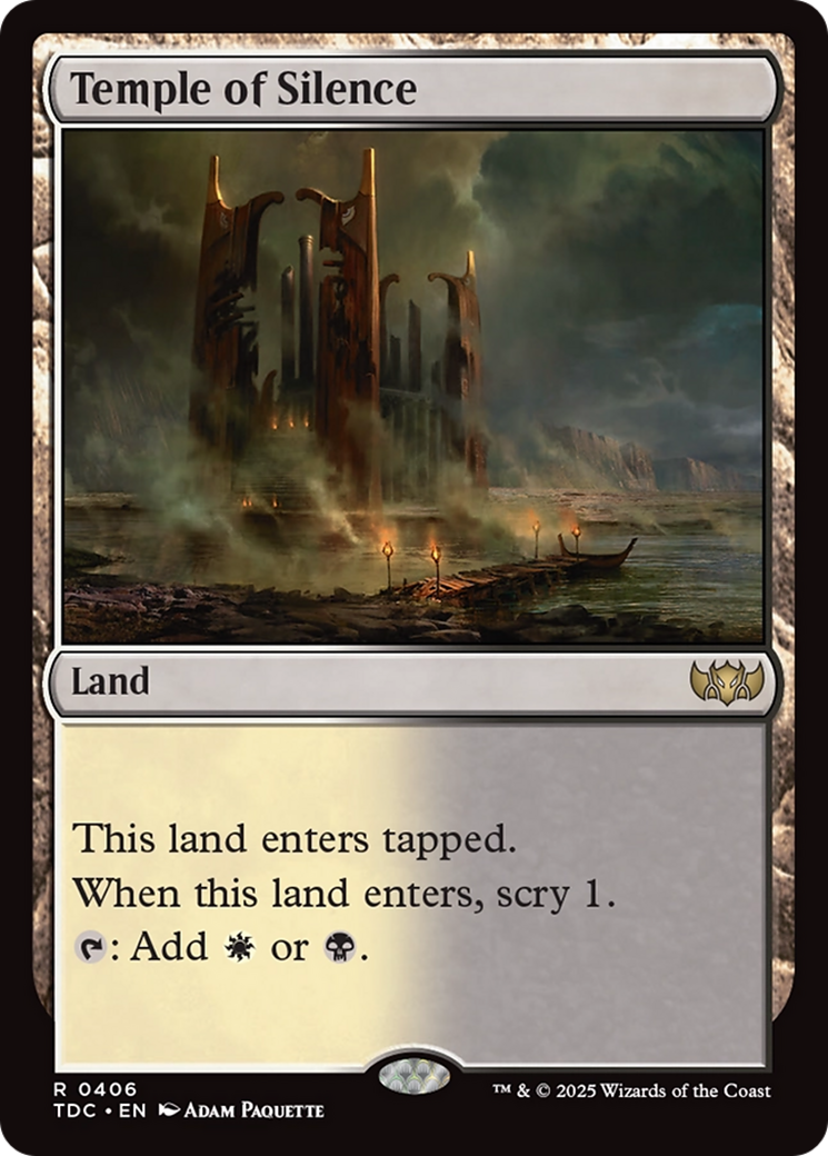 Temple of Silence [Tarkir: Dragonstorm Commander] | Mega City Incorporated