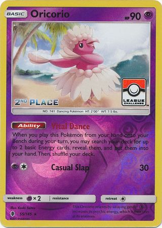 Oricorio (55/145) (League Promo 2nd Place) [Sun & Moon: Guardians Rising] | Mega City Incorporated