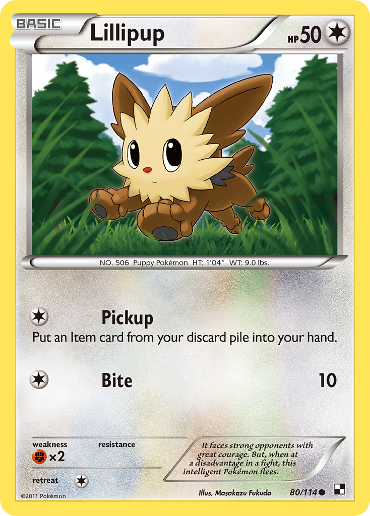 Lillipup (80/114) [Black & White: Base Set] | Mega City Incorporated