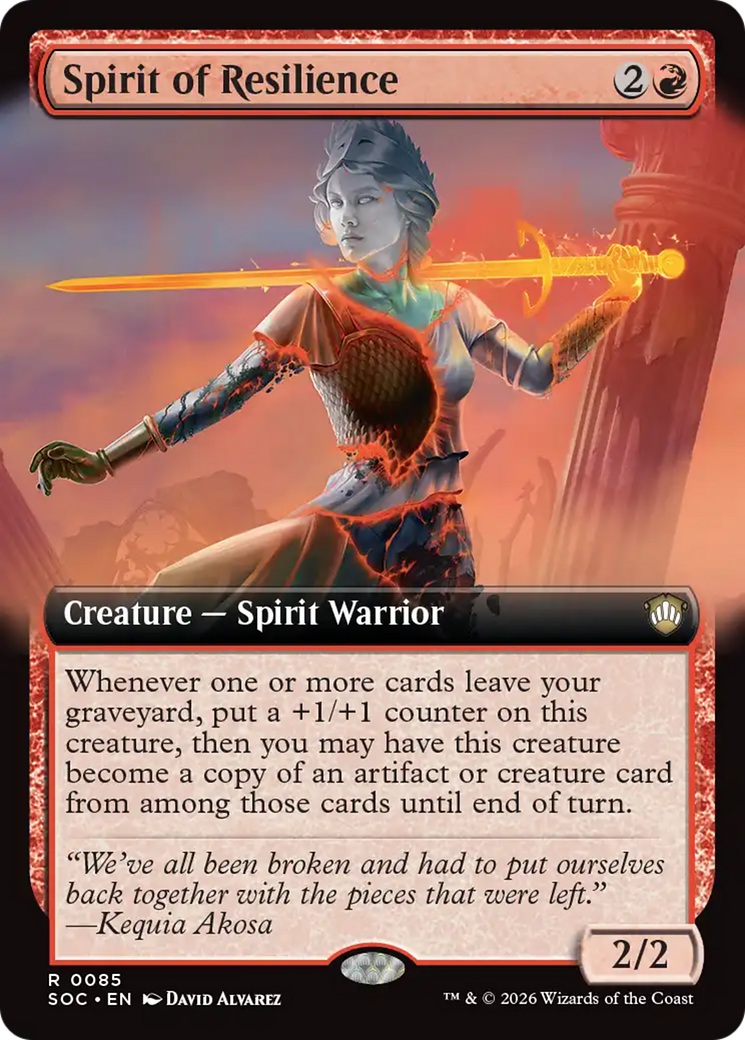 Spirit of Resilience (Extended Art) [Secrets of Strixhaven Commander] | Mega City Incorporated