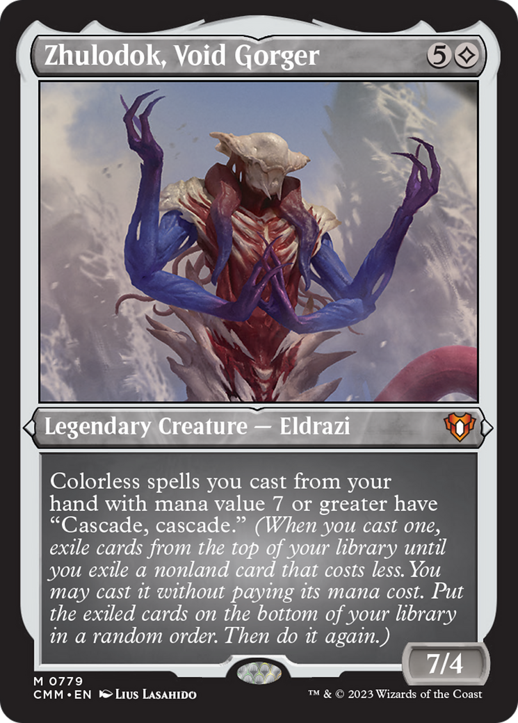 Zhulodok, Void Gorger (Display Commander) (Foil Etched) [Commander Masters] | Mega City Incorporated