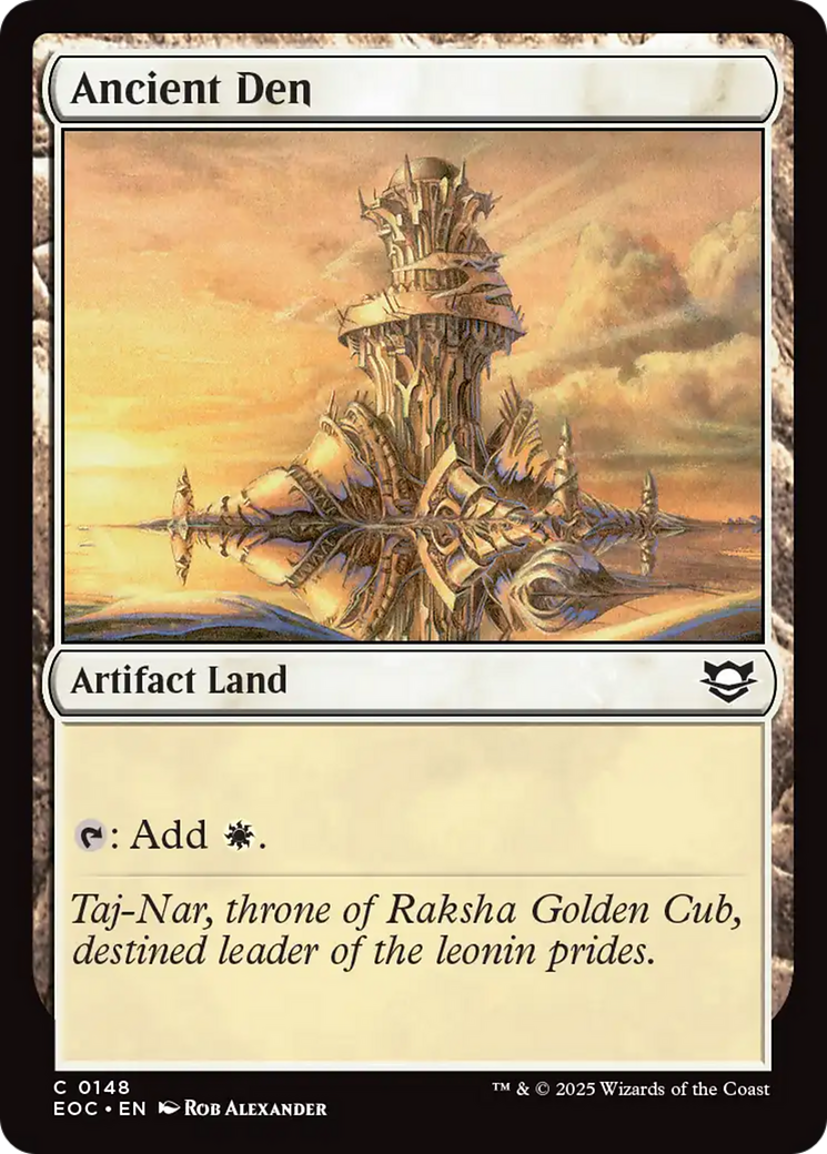Ancient Den [Edge of Eternities Commander] | Mega City Incorporated