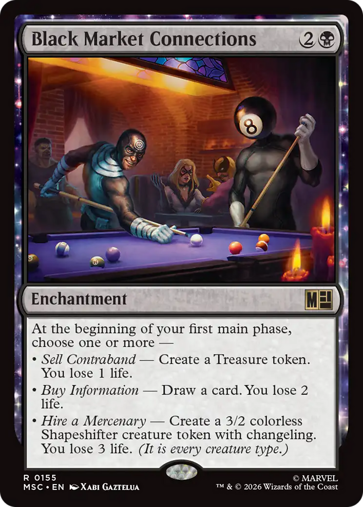 Black Market Connections (Surge Foil) [Marvel Super Heroes Commander] | Mega City Incorporated