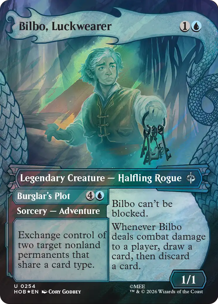 Bilbo, Luckwearer (Showcase) (Surge Foil) [The Hobbit] | Mega City Incorporated