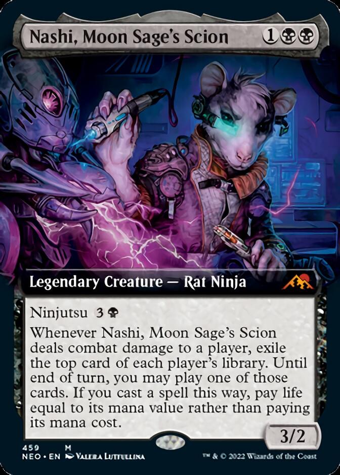 Nashi, Moon Sage's Scion (Extended Art) [Kamigawa: Neon Dynasty] | Mega City Incorporated