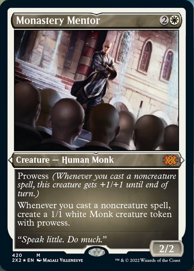 Monastery Mentor (Foil Etched) [Double Masters 2022] | Mega City Incorporated