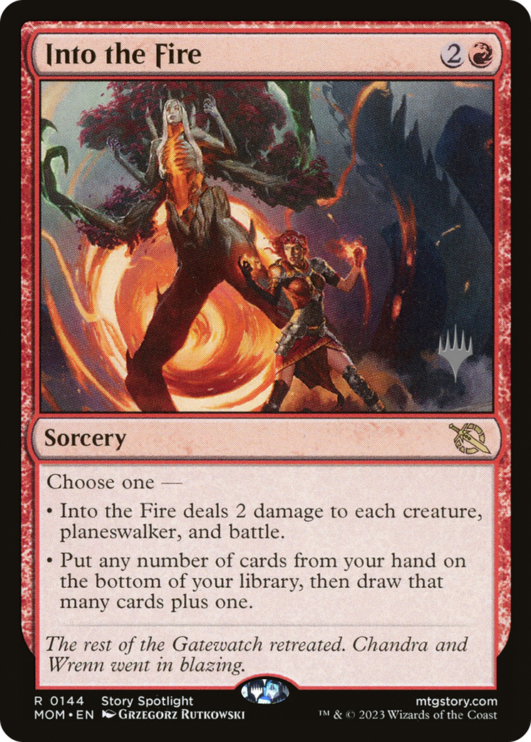 Into the Fire (Promo Pack) [March of the Machine Promos] | Mega City Incorporated