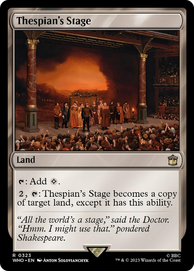 Thespian's Stage [Doctor Who] | Mega City Incorporated