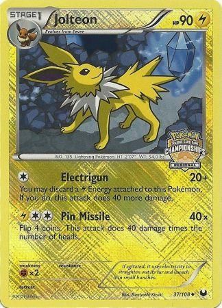 Jolteon (37/108) (Regional Championship) [League & Championship Cards] | Mega City Incorporated