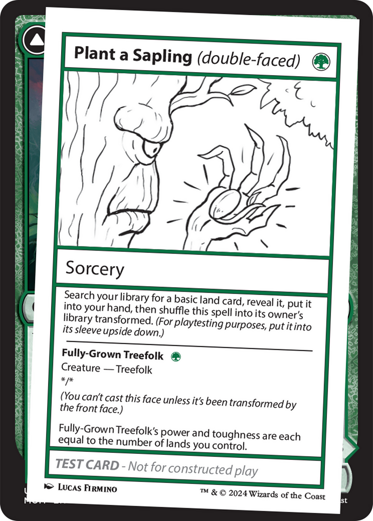 Plant a Sapling (double-faced) [Mystery Booster 2 Playtest Cards] | Mega City Incorporated