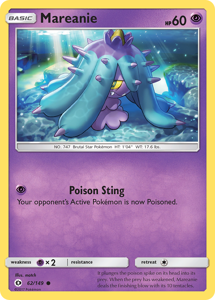 Mareanie (62/149) [Sun & Moon: Base Set] | Mega City Incorporated