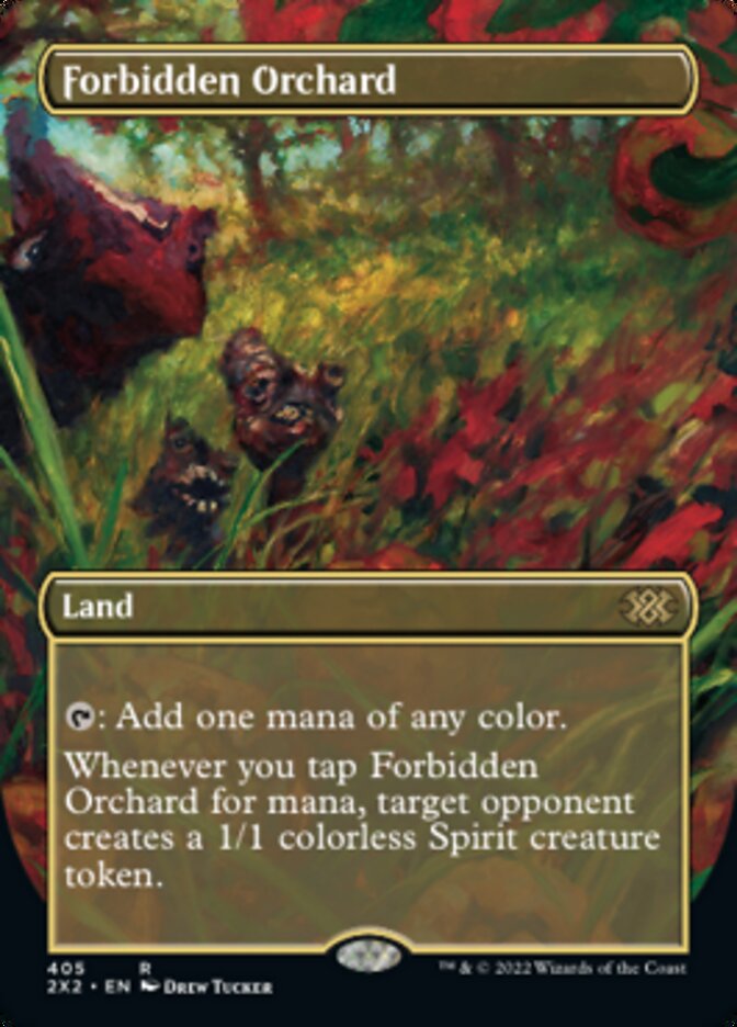 Forbidden Orchard (Borderless Alternate Art) [Double Masters 2022] | Mega City Incorporated
