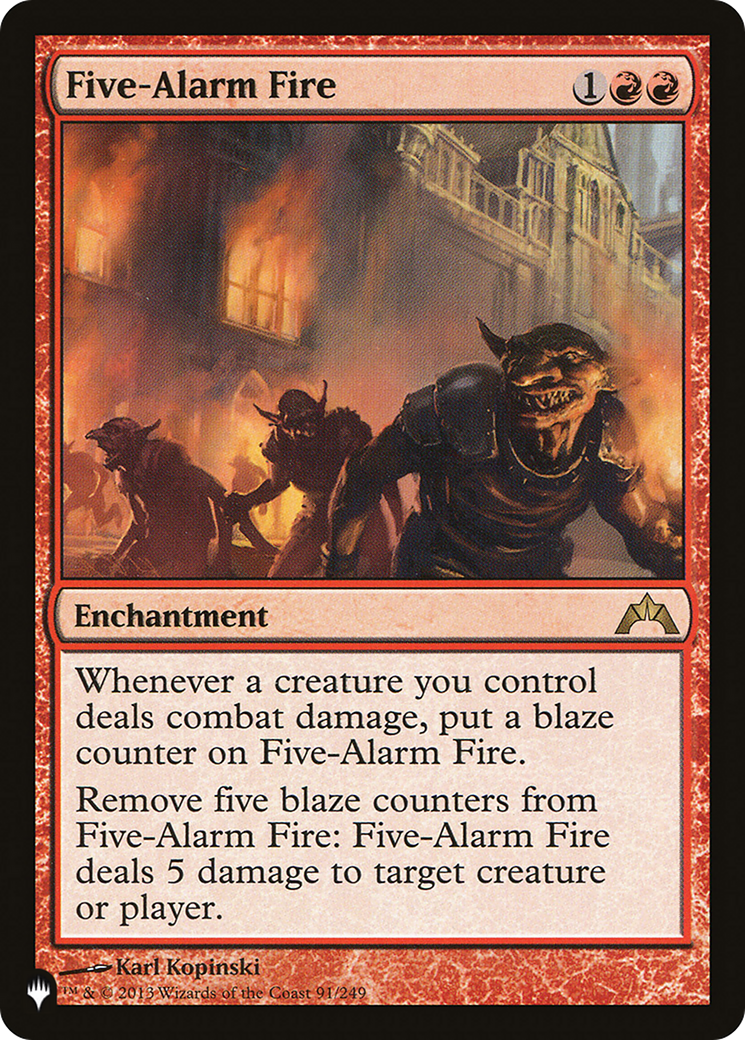 Five-Alarm Fire [The List] | Mega City Incorporated