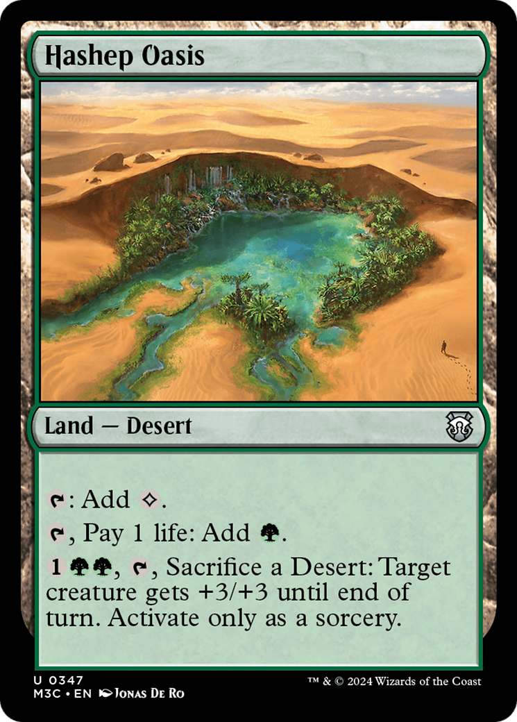 Hashep Oasis (Ripple Foil) [Modern Horizons 3 Commander] | Mega City Incorporated