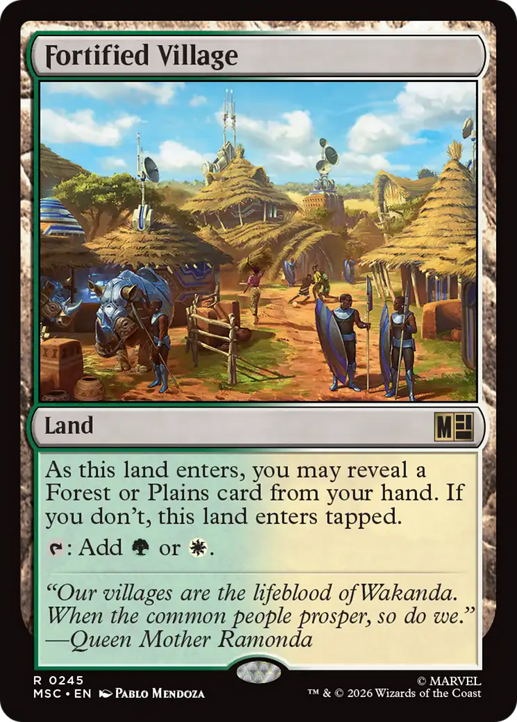 Fortified Village (Surge Foil) [Marvel Super Heroes Commander] | Mega City Incorporated
