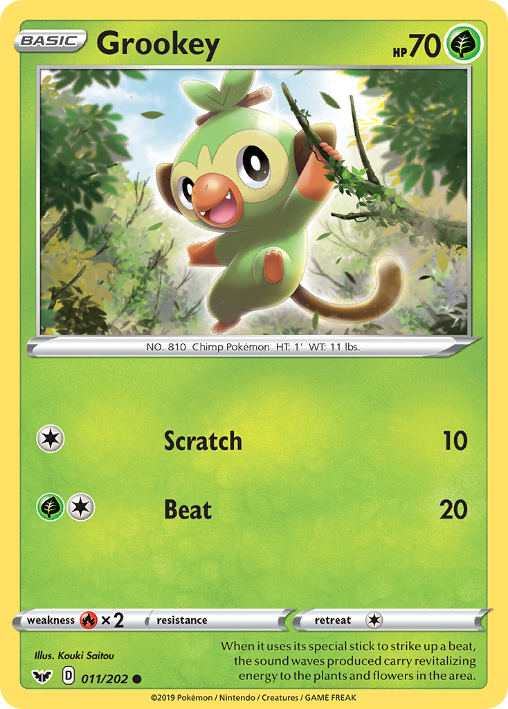 Grookey (011/202) [Sword & Shield: Base Set] | Mega City Incorporated