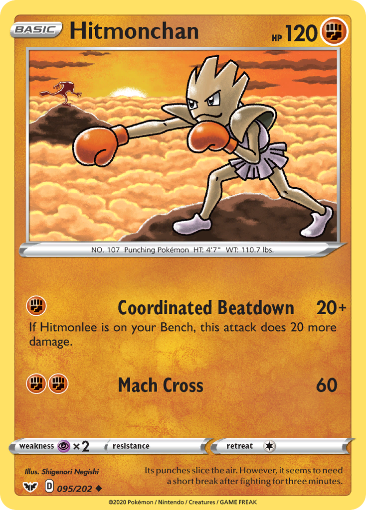 Hitmonchan (095/202) [Sword & Shield: Base Set] | Mega City Incorporated